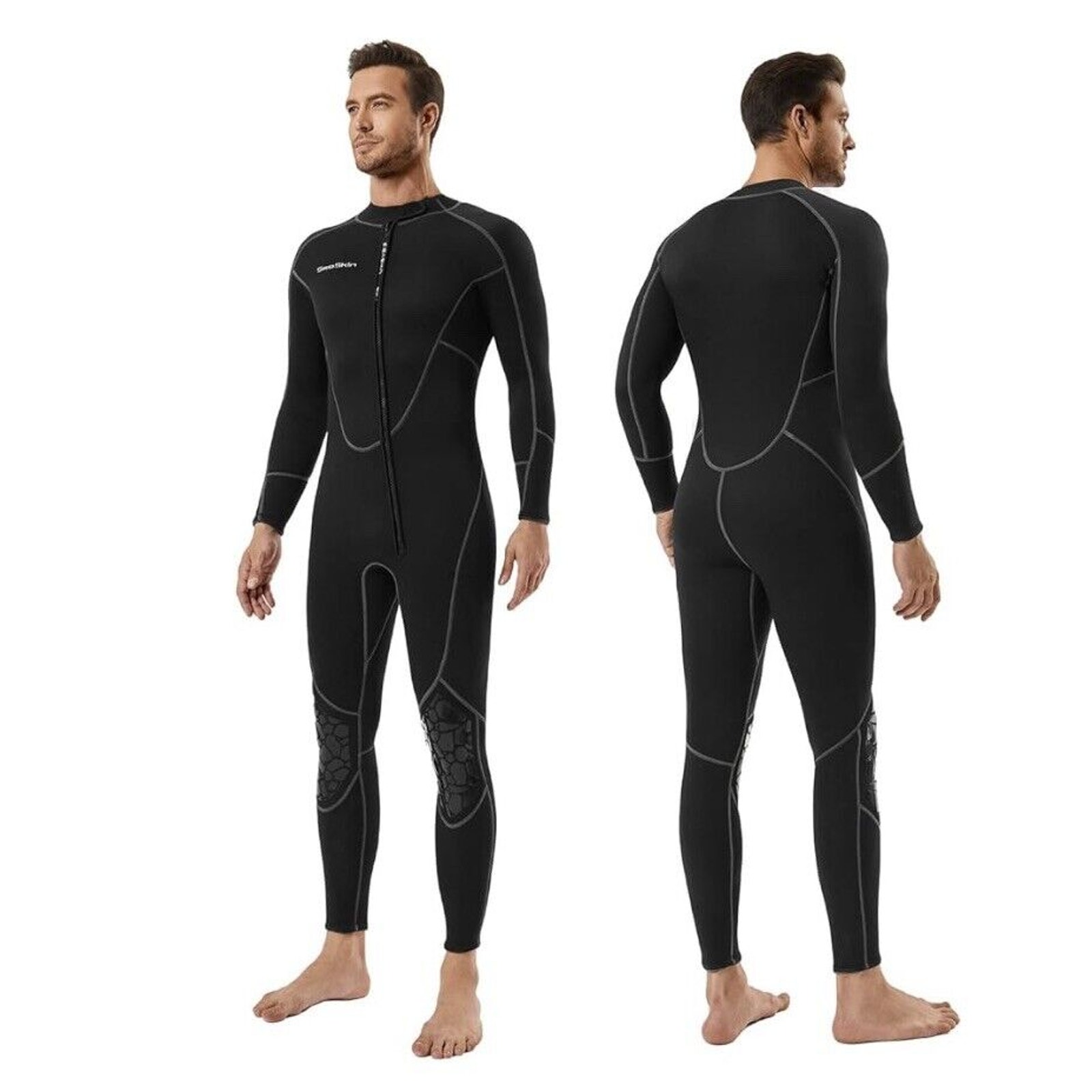 Sealskin Men’s Full Body Front Zip Wetsuit Size Xs