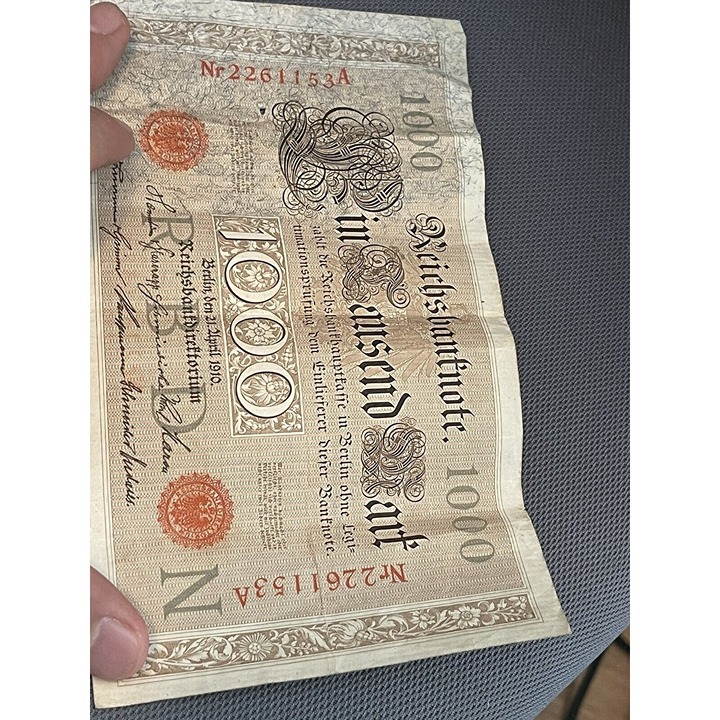 X4 vintage germany bank notes