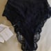La perla black lace high waisted panties