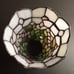 VTG Tiffany Style Stained Glass 6 Bell Shaped Light Shade.