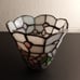 VTG Tiffany Style Stained Glass 6 Bell Shaped Light Shade.