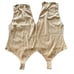Free People Ribbed High Neck Nude Bodysuit 2pc Set Size Medium *1 is NEW