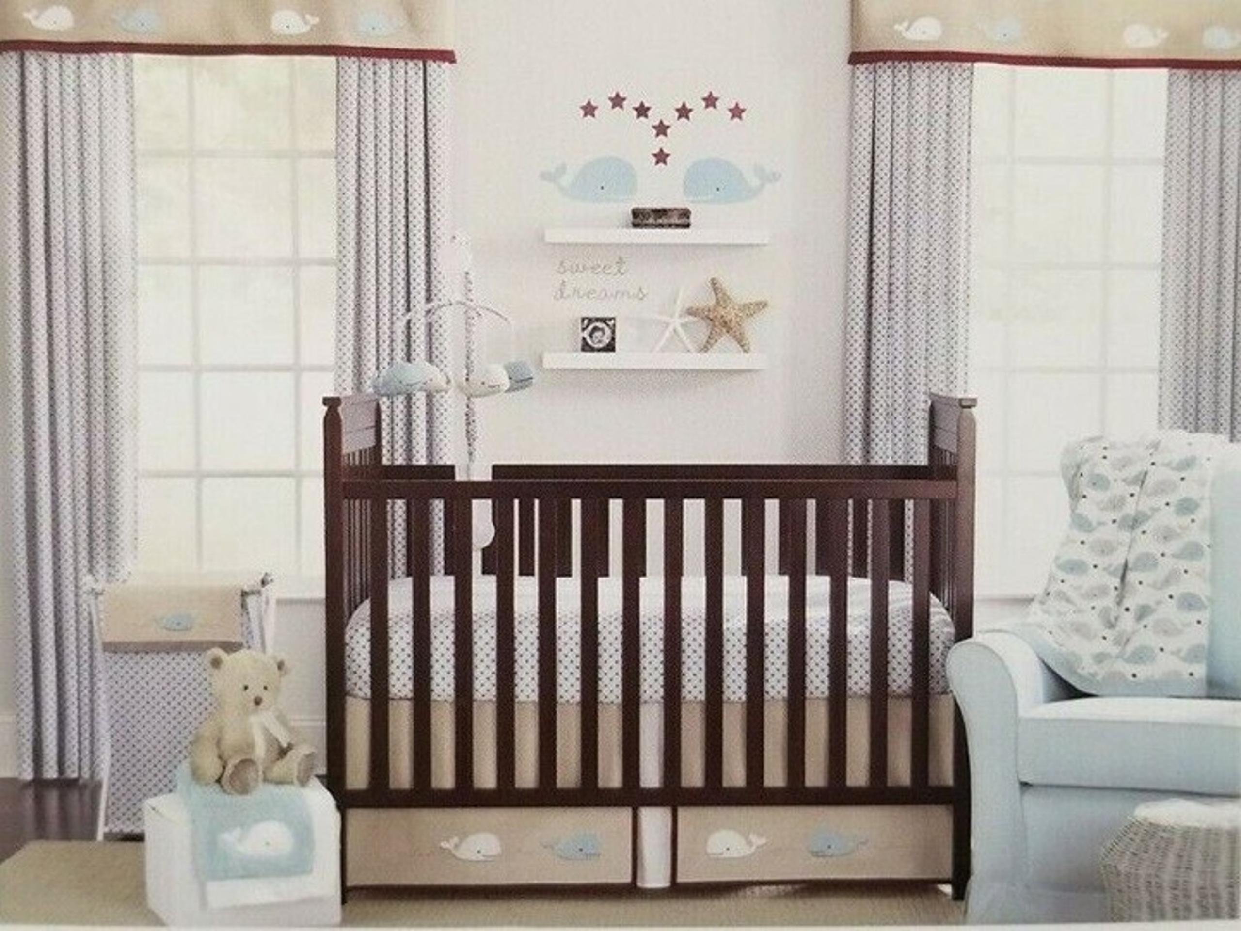 3 pc Wendy Bellissimo Snug Harbor Nursery Crib Bedding Set NIP