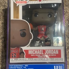 Funko POP! #126 Michael Jordan #12 jerseyUpper Deck UD Uncirculated In Hard Case
