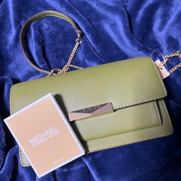 Michael Kors XS Jade Crossbody - Smokey Olive