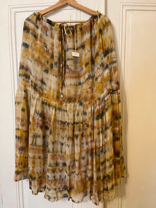 Long flared skirt