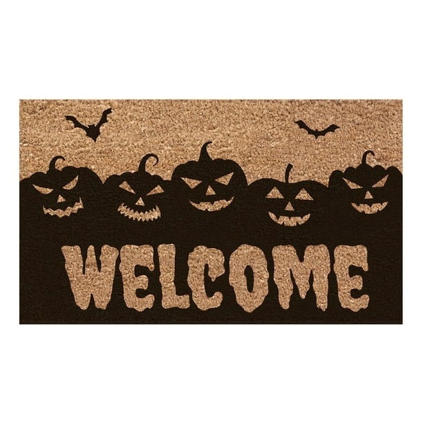 inch 30x18 1 Pcs Halloween Doormat Scary Welcome Door Mats Holiday Party Decorat