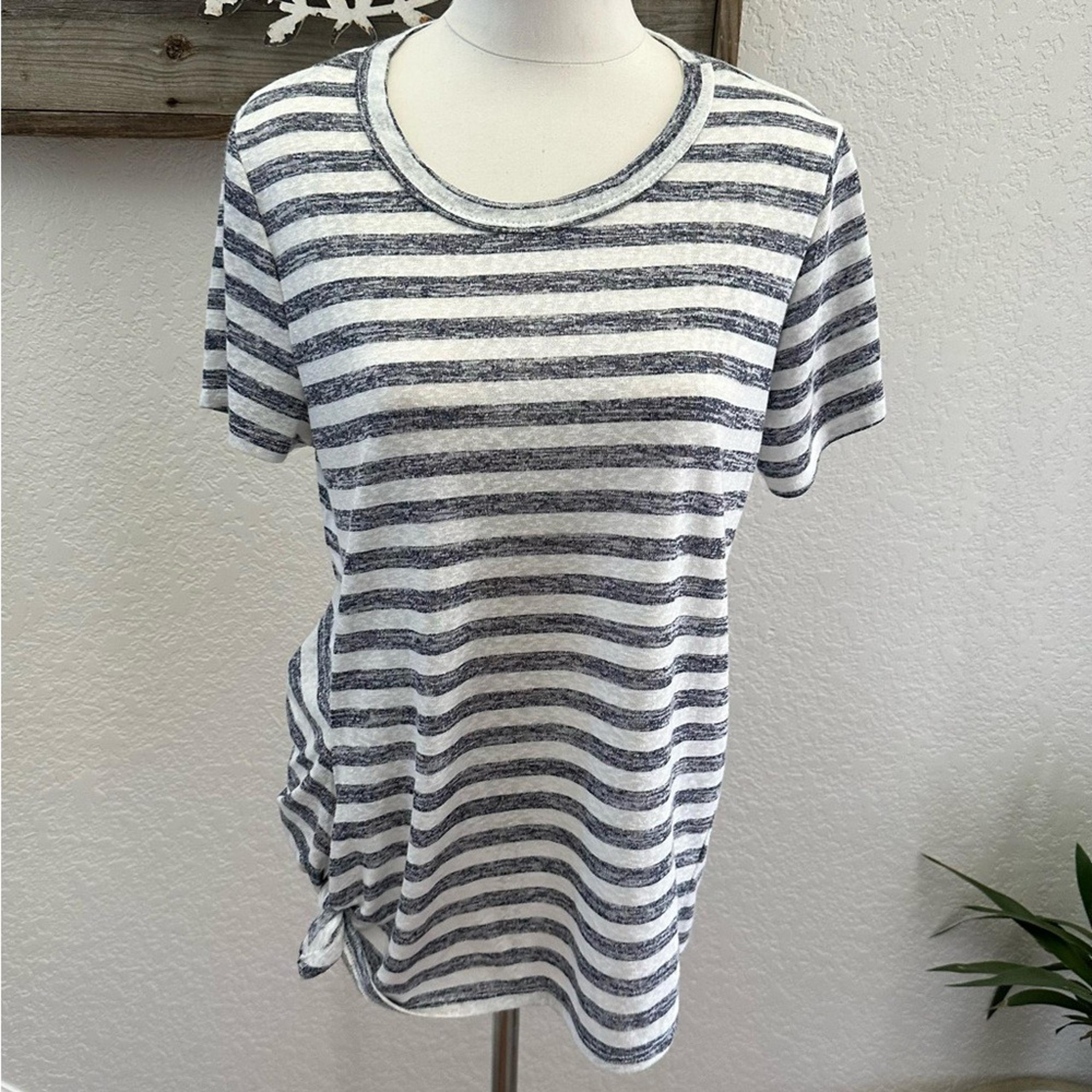 Stitch Fix Bobeau Michelle side tie knit top striped size L NWT