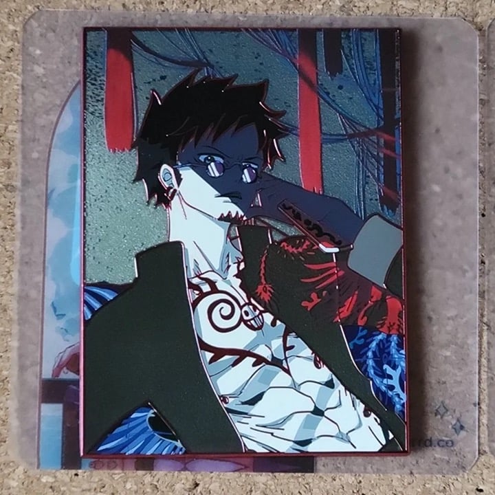 Tsukigakirei One Piece Trafalgar D. Water Law Red Chrome Variant Enamel Pin