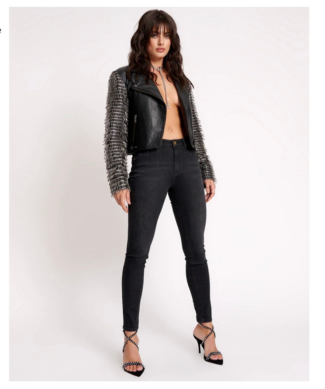 One Teaspoon Freebirds High Waist Rigid Skinny Denim Jeans - Black Ink