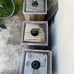 1966 (1)Sparklettes blue 5 gal Glass Water bottle (2) blue 5gal &Wood Cases