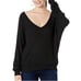 NWT Free People Womens size medium black oversized Santa Clara Thermal