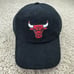 Chicago Bulls Hat 47 Hitch Strapback Crosstown Black Corduroy Bull Sidepatch Cap