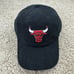 Chicago Bulls Hat 47 Hitch Strapback Crosstown Black Corduroy Bull Sidepatch Cap