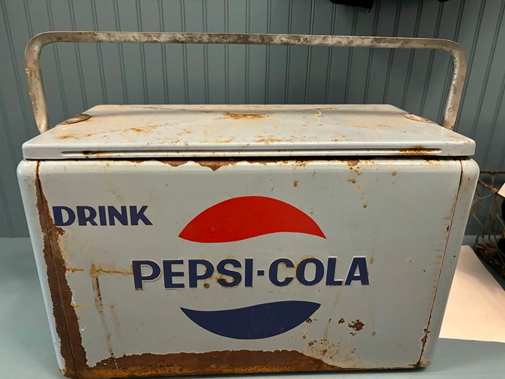 vintage metal pepsi cronstroms cooler