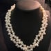 Vintage real waterdrop pearls necklace singed