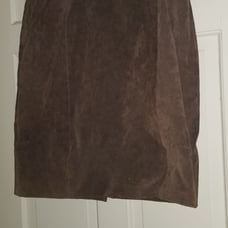 Bagatelle Brown Suede Leather Skirt NWT