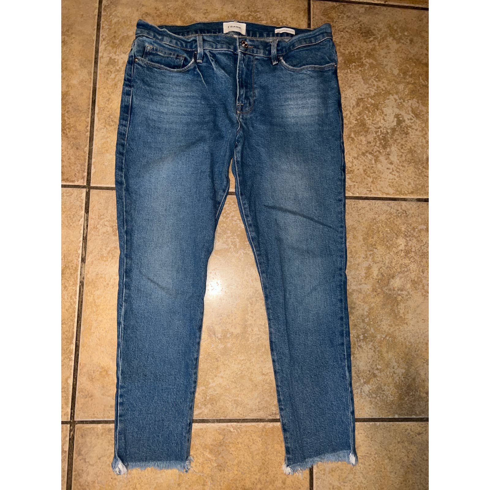 Frame Le Skinny de Jeanne Crop Jeans Size 31