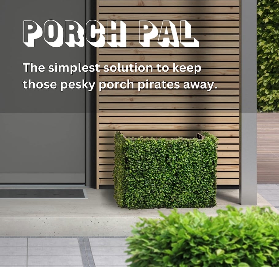 PorchPal Anti-Theft Outdoor Package Delivery Drop Box-Hides Your Packages!