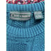 Vintage Croft & Barrow Men’s L Teal Fisherman Knit Pullover Sweater