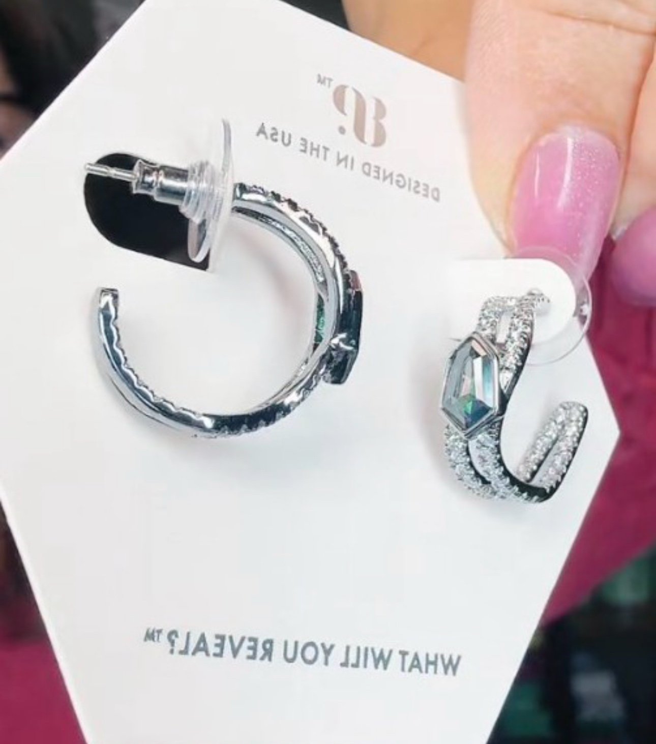 Bomb party June 2025 she’s meant to be hoops earrings