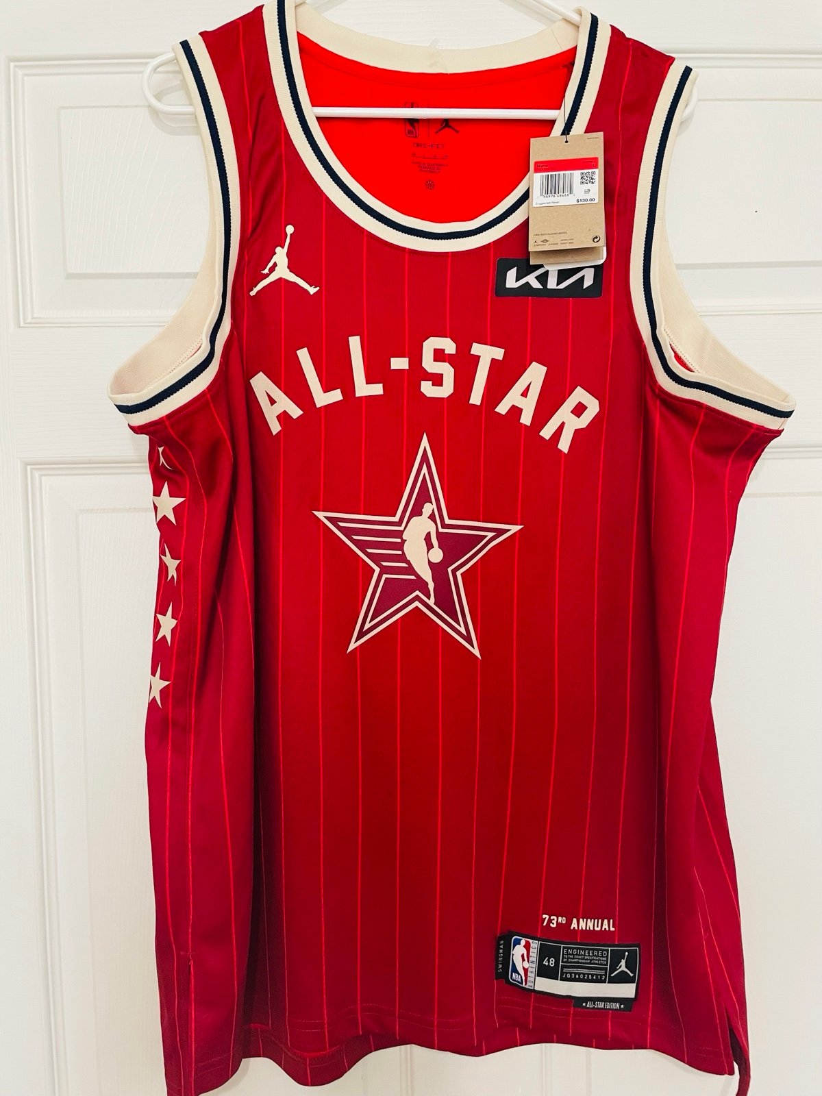 New With Tags 2024 NBA Jordan All Star Kevin Durant #35 Jersey L