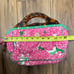 LILLY PULITZER mumsie pink green vintage handbag tortoiseshell handles