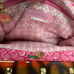 LILLY PULITZER mumsie pink green vintage handbag tortoiseshell handles