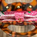 LILLY PULITZER mumsie pink green vintage handbag tortoiseshell handles