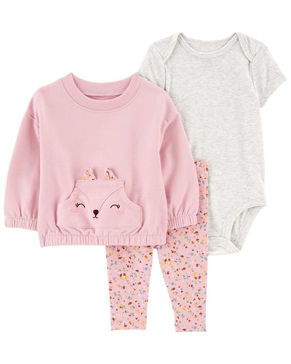 Pink Sweater Matching Set