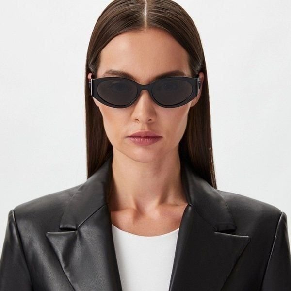 BRAND NEW VERSACE VE2263 126187 Matte Black Dark Grey Women Sunglasses