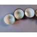 RARE Zaalberg Holland Small Cup Pottery Set of 5 -CHIPS