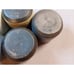 RARE Zaalberg Holland Small Cup Pottery Set of 5 -CHIPS