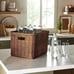 Threshold Studio McGee Cube Vintage French Basket Wicker Rattan - Target
