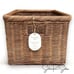 Threshold Studio McGee Cube Vintage French Basket Wicker Rattan - Target