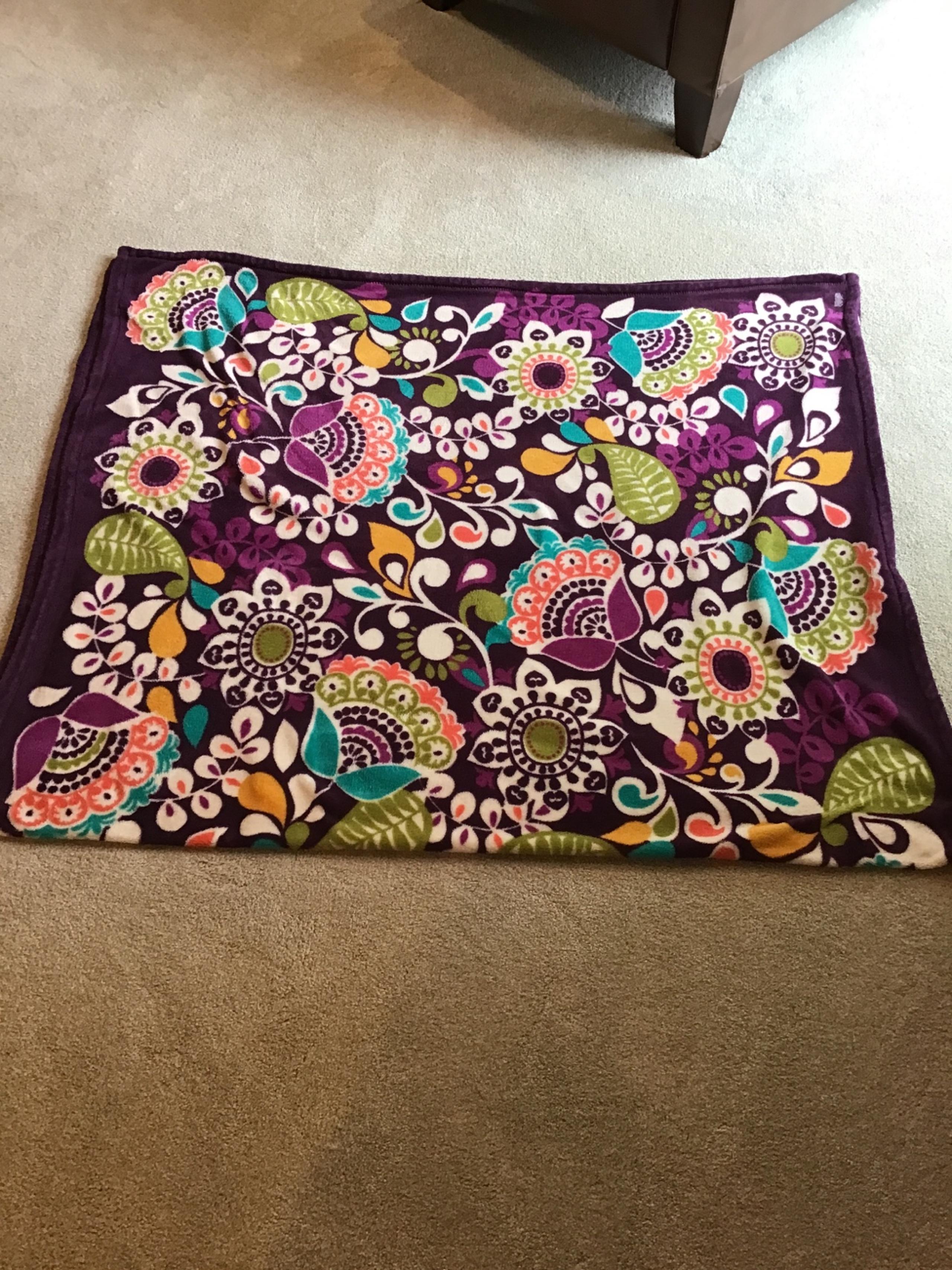 Vera Bradley blanket , 80” x 48”