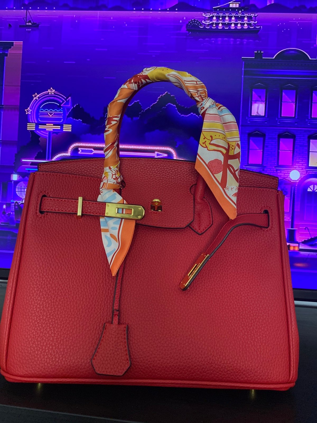Red Niche Fashion Bag size 30