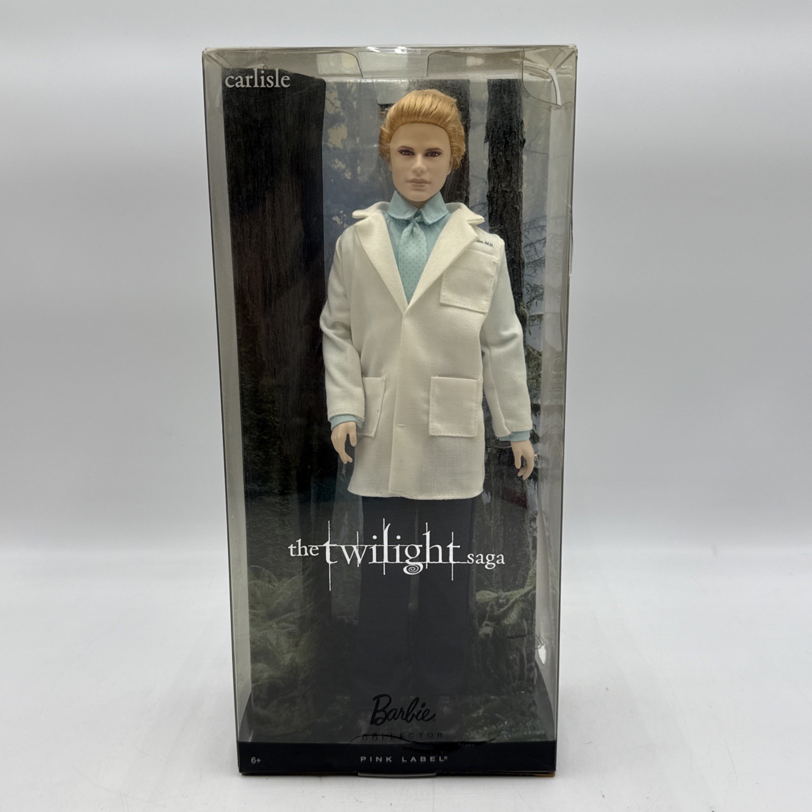 Mattel Barbie Collector The Twilight Saga Carlisle Doll 2012 Pink Label NEW