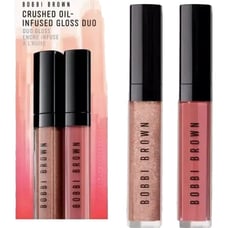 BOBBI BROWN Crushed Oil-Infused Lip Gloss Duo BARE SPARKLE AND NEW ROMANTIC