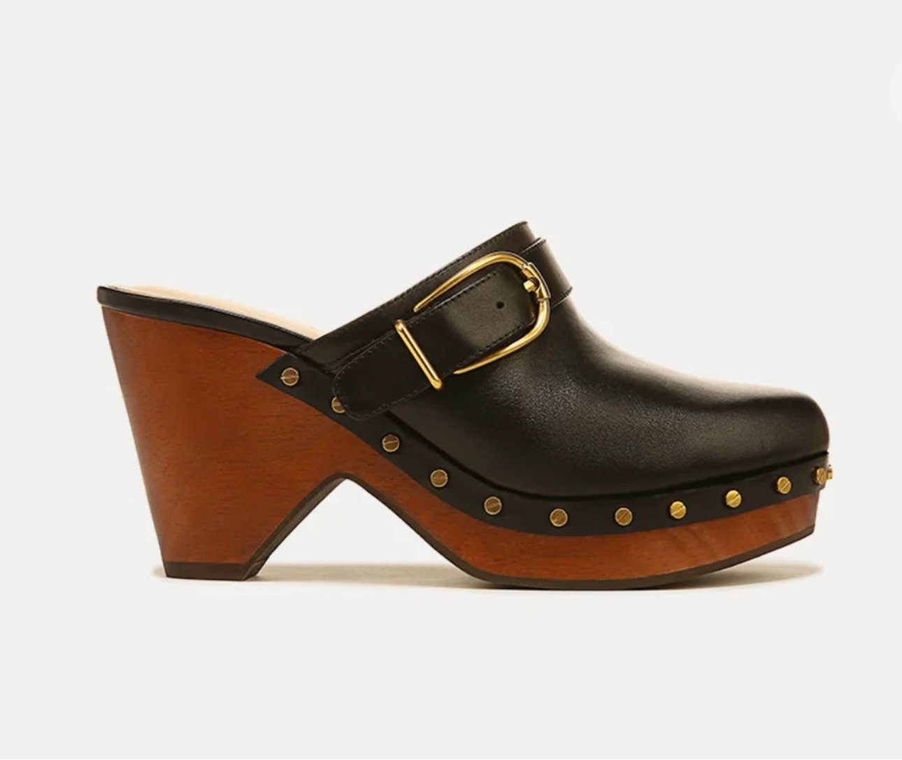Veronica Beard Hendrix Leather Clog Black Size 8 NEW WITHOUT TAGS