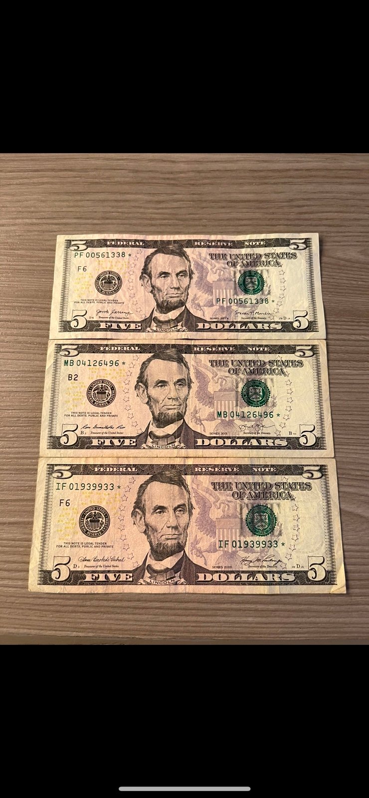 5 dollar bill