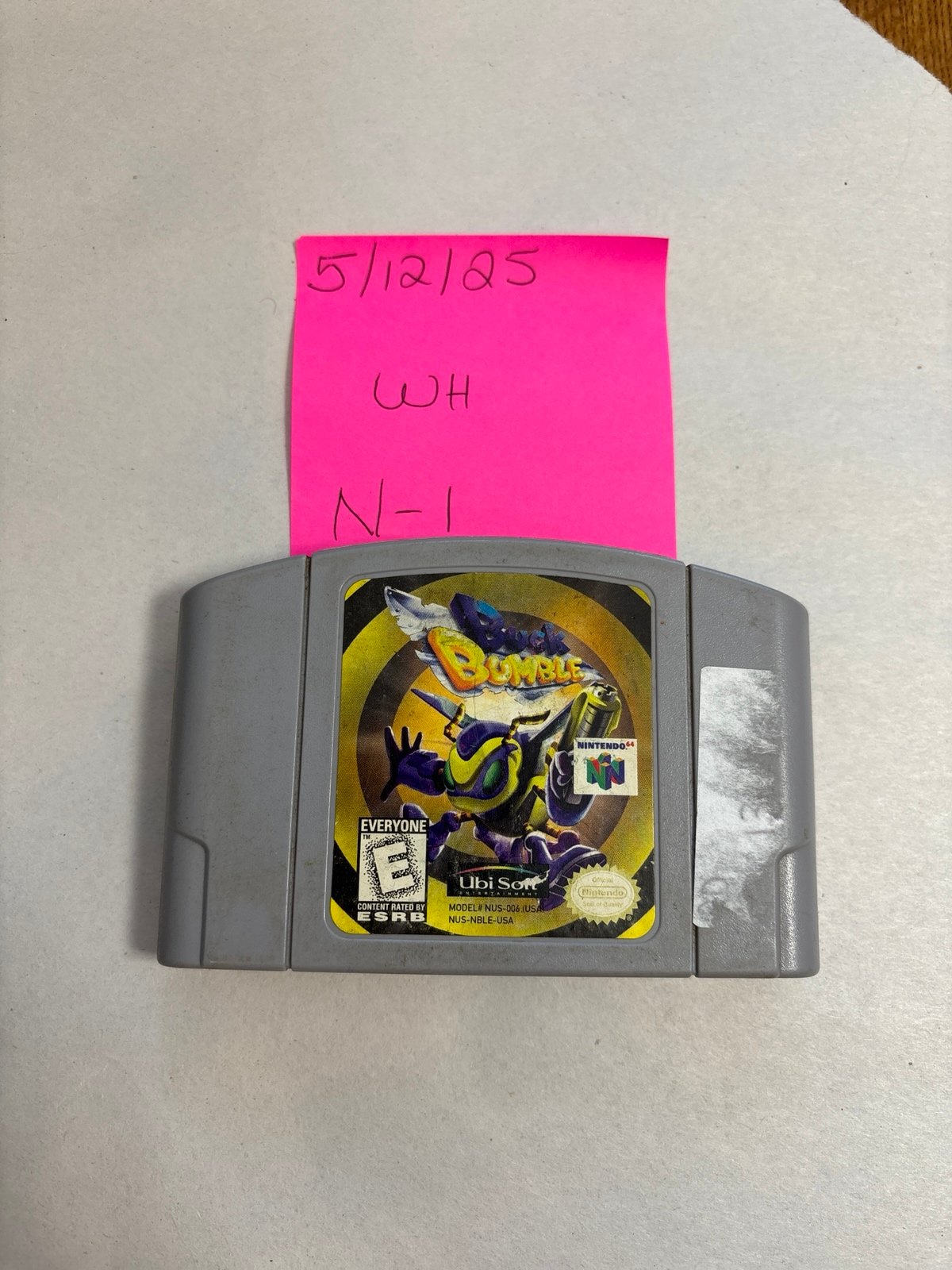 Buck Bumble (Nintendo 64, 1998) Authentic Cartridge Only Tested