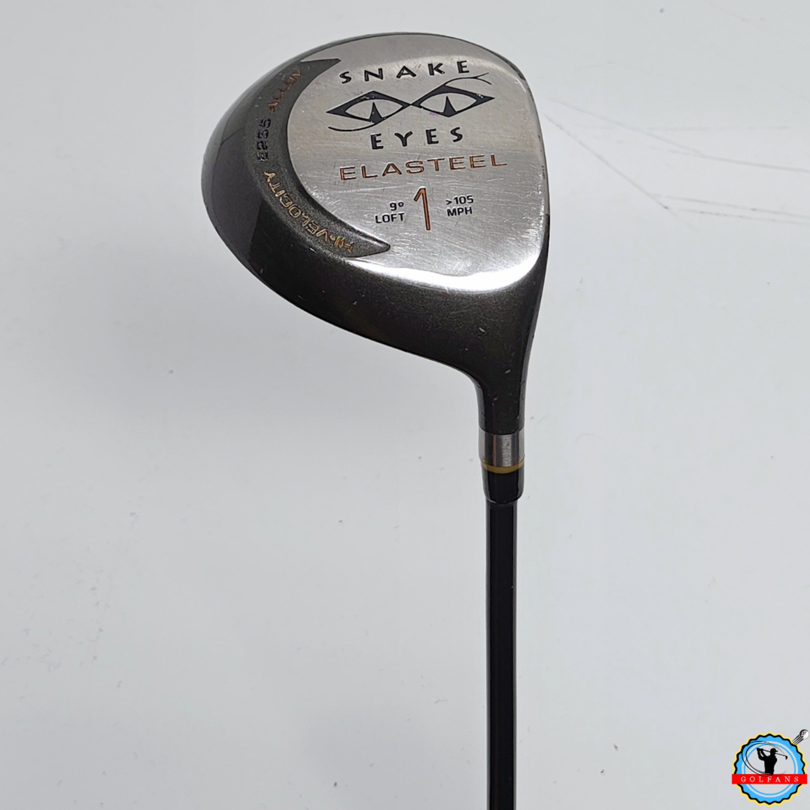 Snake Eyes Elasteel Hi Velocity E255 Alloy Driver 9º Stiff Aldila Graphite 44.5