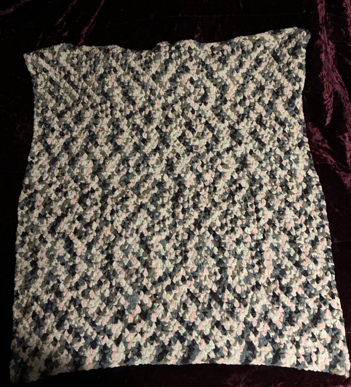 Crocheted blanket