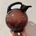 Vintage Cambridge Mid Century Modern Amethyst Decanter & 4 Glasses