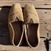 TOMS men’s natural burlap classic shoes