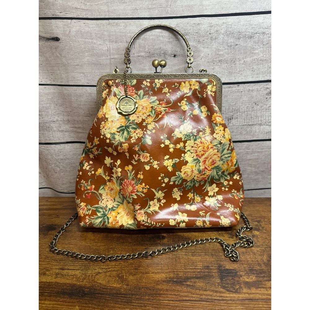 Vintage Patricia Nash 10th anniversary Novella Frame Floral Purse Handbag