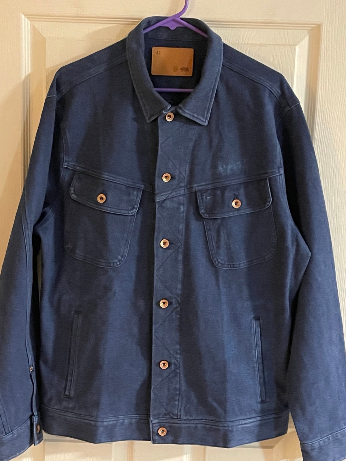 taylor stitch duck boss denim jacket men’s size 42