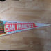 Vintage Cable Car San Francisco California Pennant Flag Felt Neon