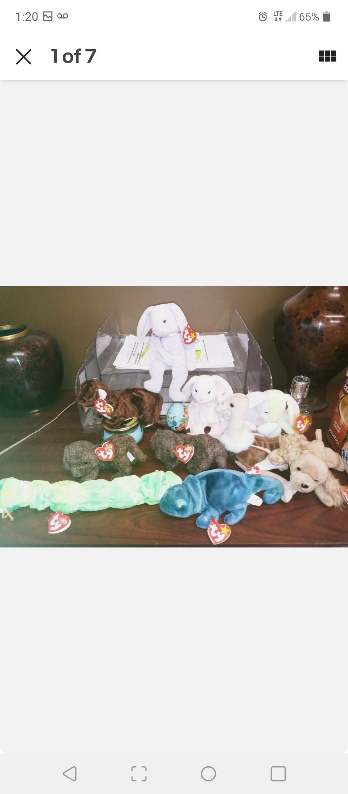 10 TY beanie babies excellent condition